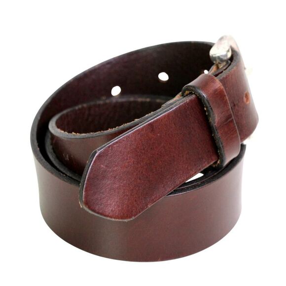 Old Navy BROWN GENUINE LEATHER 1 3/8"Wd DRESS CASUAL WOMEN'S BELT Size M (t89 - Picture 5 of 13